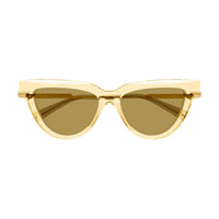 BV1265S Yellow recycled acetate Sunglasses - Shiny Transparent Light Yellow