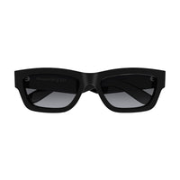 AM0419S Black recycled acetate Sunglasses - Shiny Solid Black