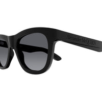 AM0421S Black recycled acetate Sunglasses - Shiny Solid Black