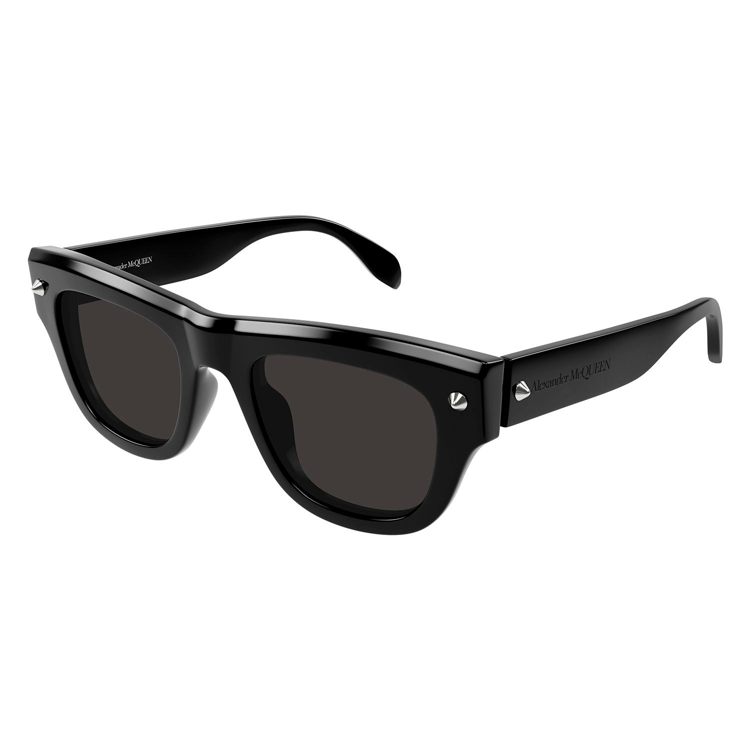 AM0425S Black studs & recycled acetate Sunglasses - Shiny Black