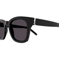 SL M124 Black recycled acetate Sunglasses - Shiny Black