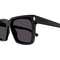 SL 610/F Black recycled acetate Sunglasses - Shiny Black