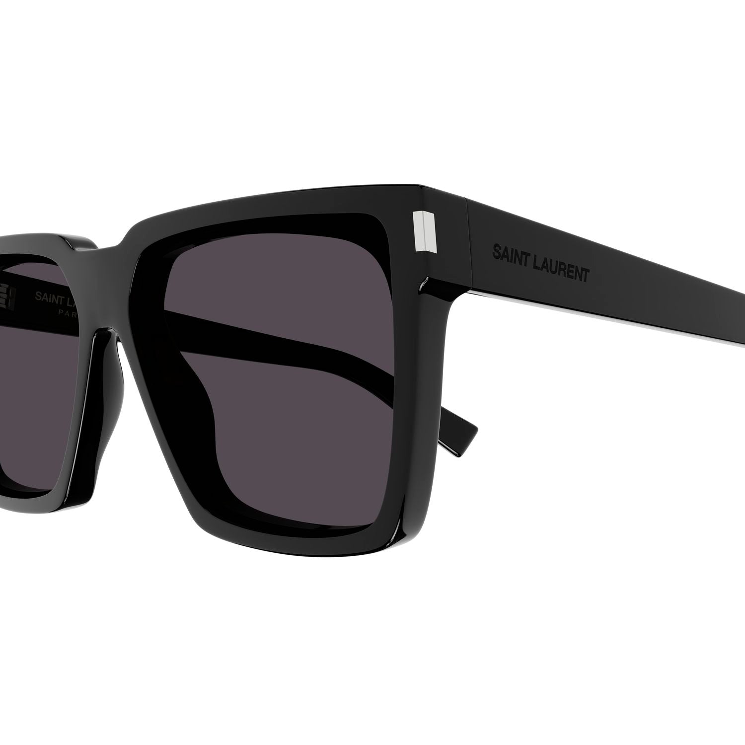 SL 610/F Black recycled acetate Sunglasses - Shiny Black