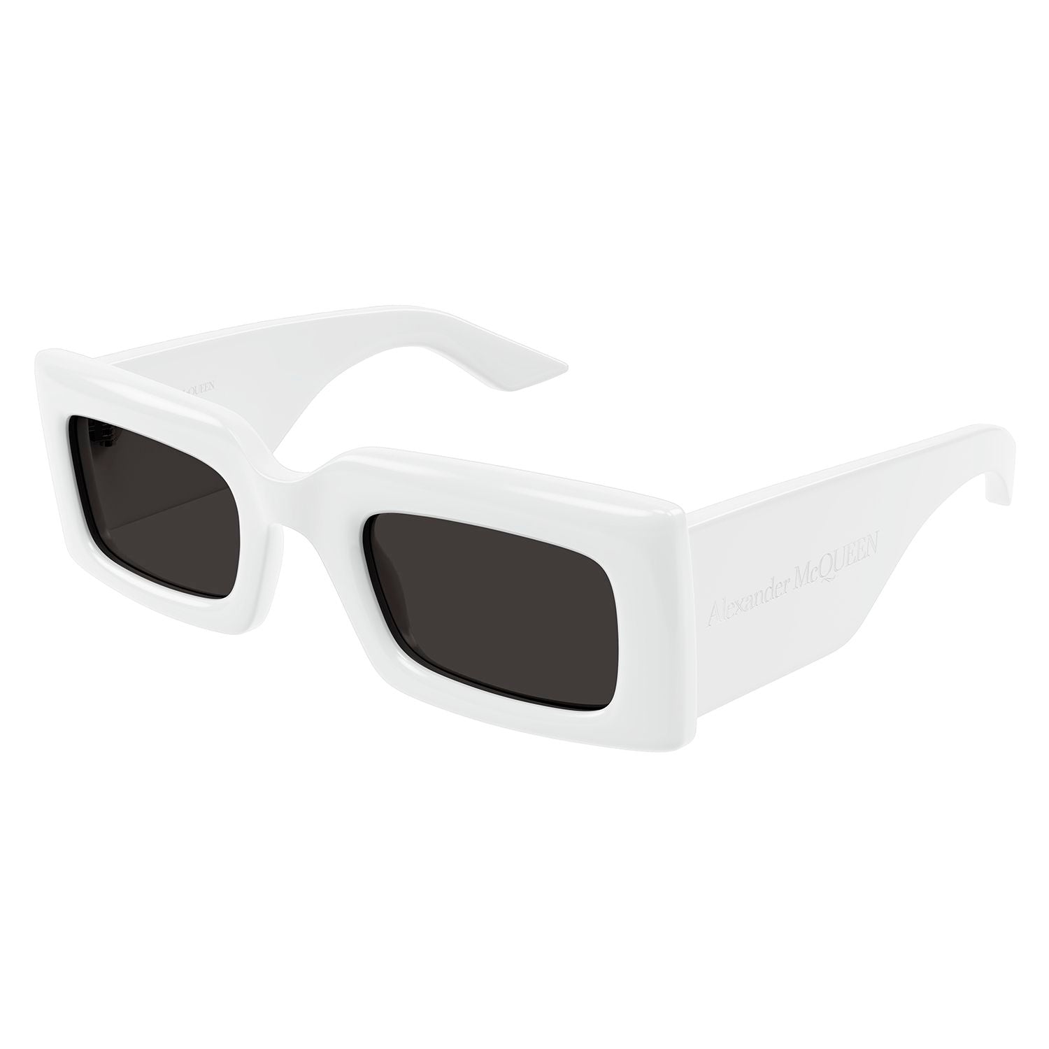 AM0433S White recycled acetate Sunglasses - Shiny White