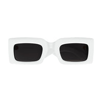 AM0433S White recycled acetate Sunglasses - Shiny White