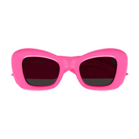 AM0434S Pink recycled acetate Sunglasses - Shiny Solid Fluo Pink