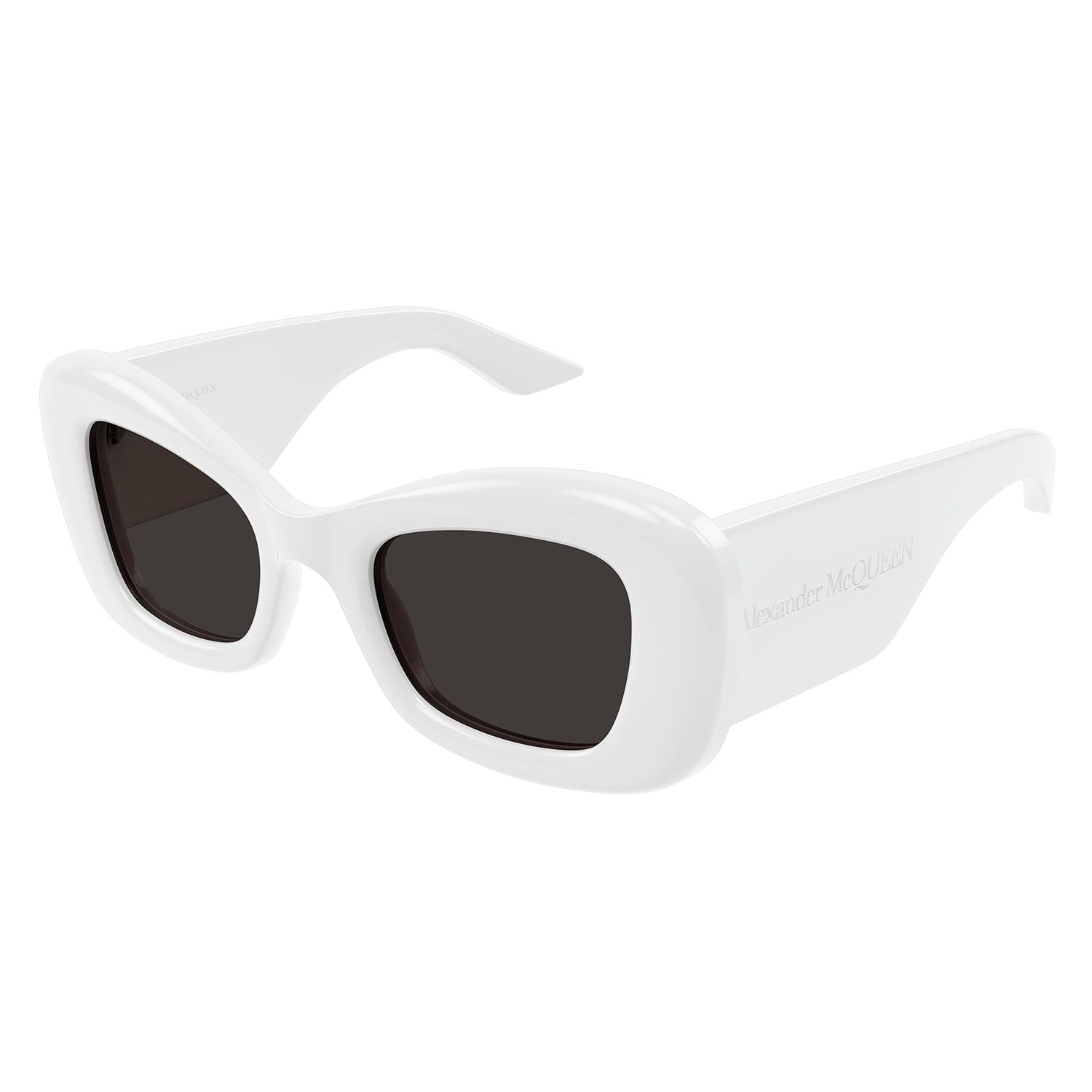 AM0434S White recycled acetate Sunglasses - Shiny White