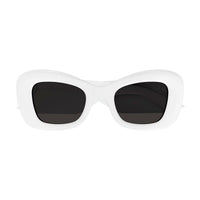 AM0434S White recycled acetate Sunglasses - Shiny White