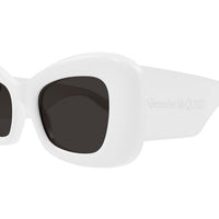 AM0434S White recycled acetate Sunglasses - Shiny White