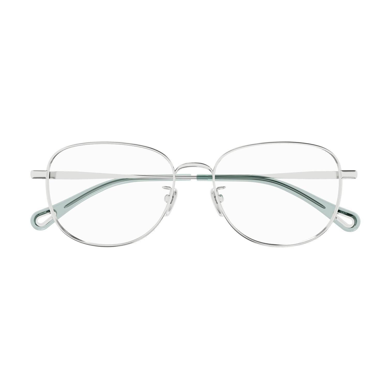 CH0213OA Silver metal Optical Frames - Shiny Silver