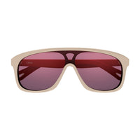CH0212S Ivory recycled acetate Sunglasses - Shiny Ivory& Burgundy & Red