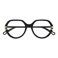 CH0206O Black recycled acetate Optical Frames - Shiny Solid Black