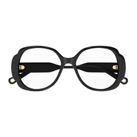 CH0196O Black recycled acetate Optical Frames - Shiny Solid Black