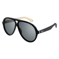 CH0211S Black recycled acetate Sunglasses - Shiny Black