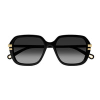 CH0204S Black recycled acetate Sunglasses - Shiny Black
