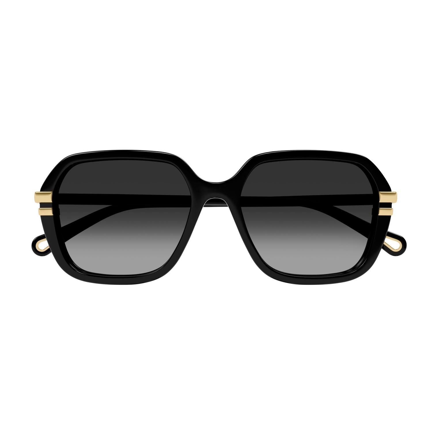 CH0204S Black recycled acetate Sunglasses - Shiny Black