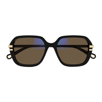 CH0205S Black recycled acetate Sunglasses - Shiny Solid Black &Shiny Medium Havana