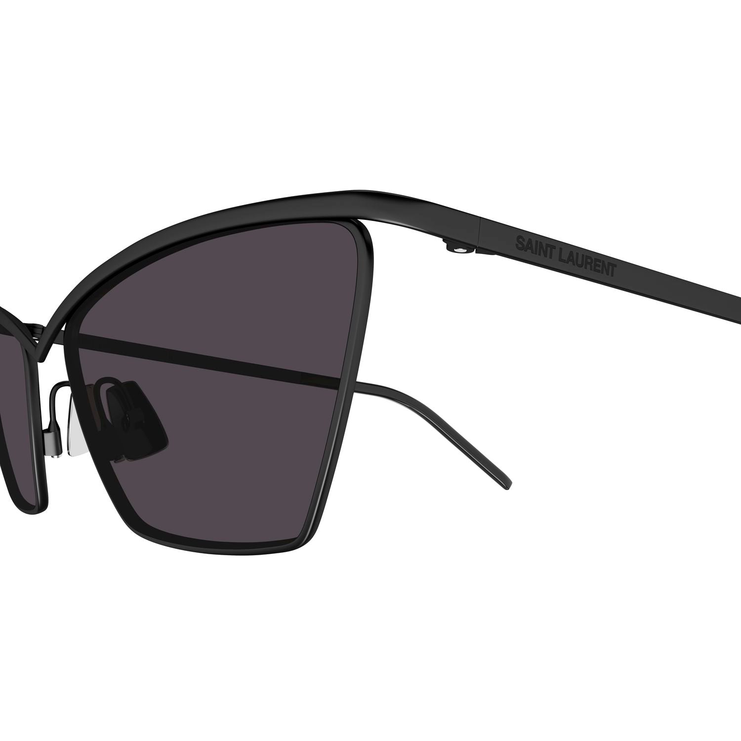 SL 637 Black metal Sunglasses - Semimatte Black