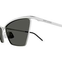 SL 637 Silver metal Sunglasses - Shiny Silver