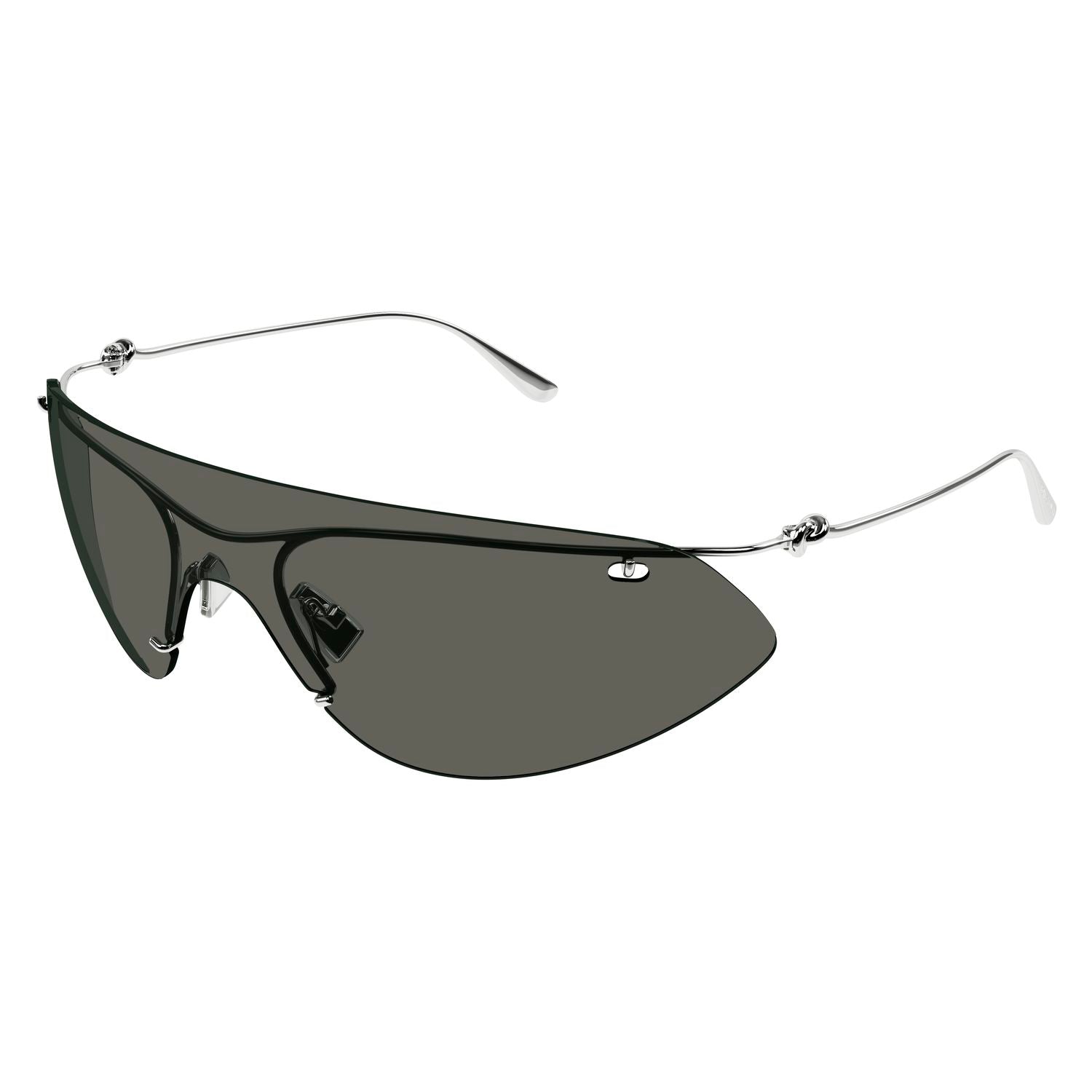 BV1272S Silver metal Sunglasses - Shiny Silver