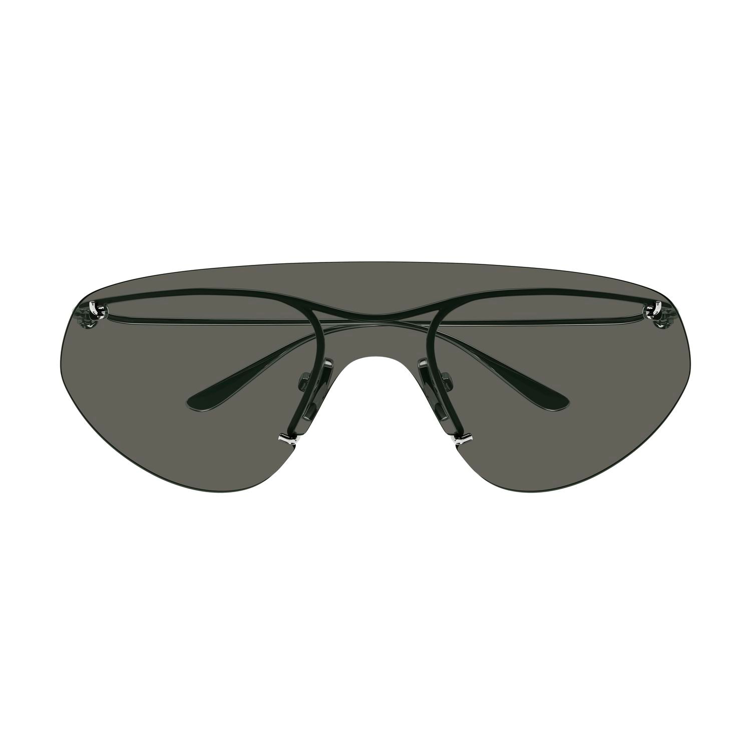 BV1272S Silver metal Sunglasses - Shiny Silver