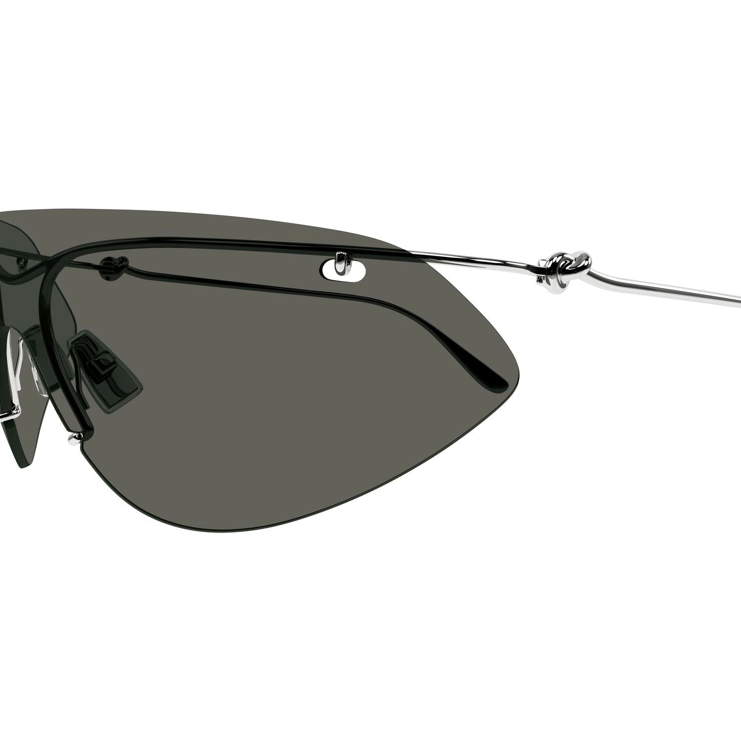 BV1272S Silver metal Sunglasses - Shiny Silver