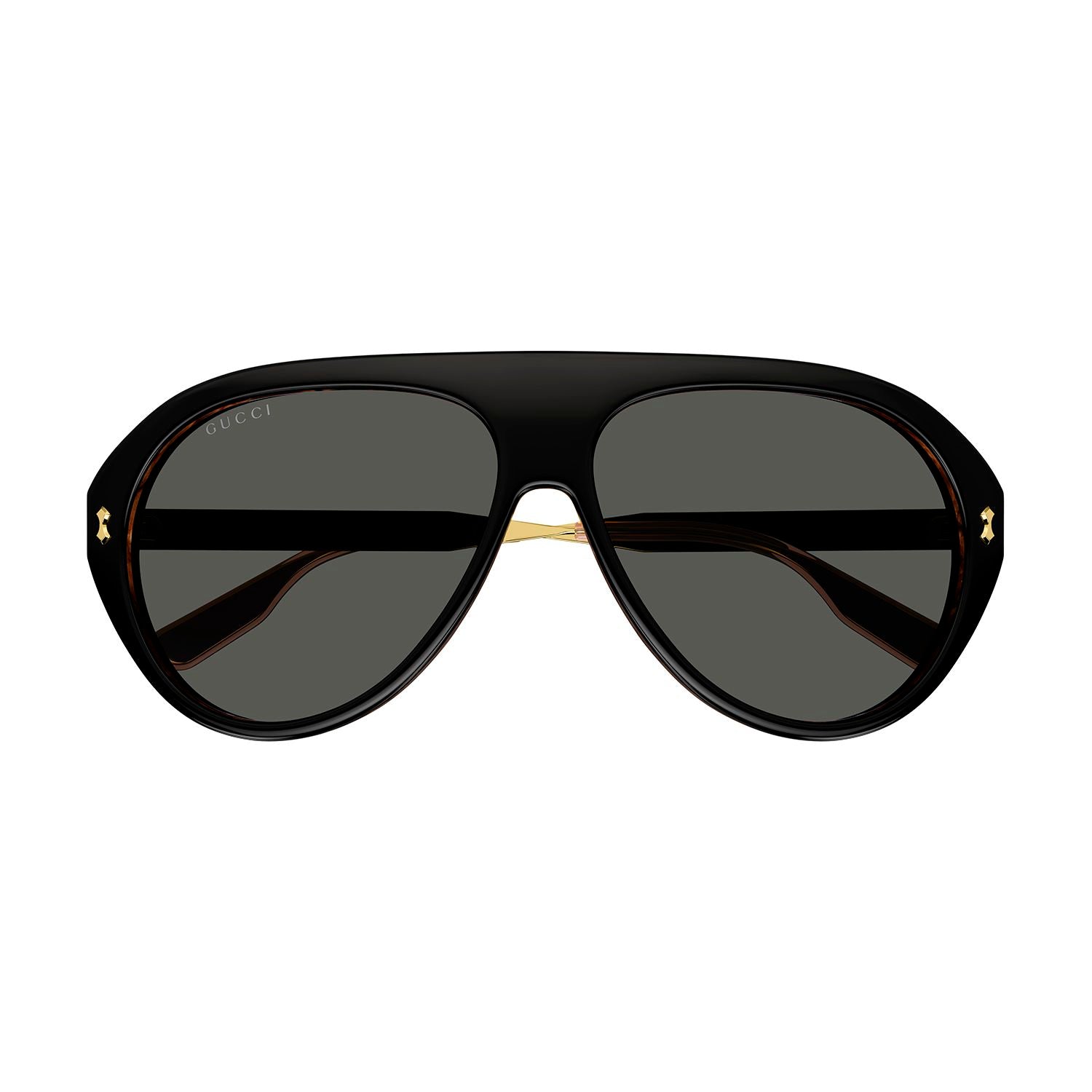 GG1515S Black recycled acetate Sunglasses - Shiny Bilayer Black & Radica