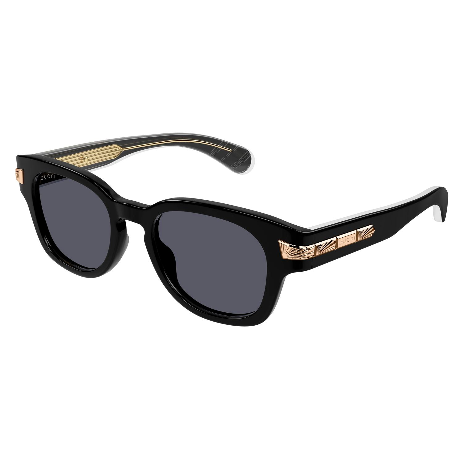 GG1518S Black recycled acetate Sunglasses - Shiny Black