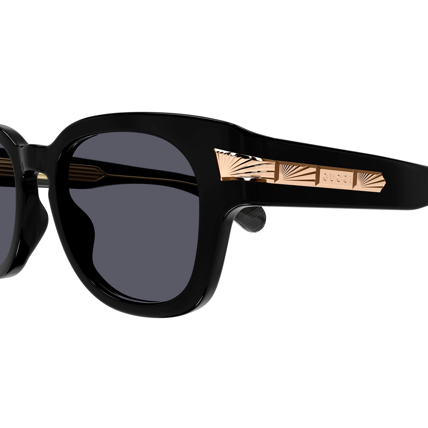 GG1518S Black recycled acetate Sunglasses - Shiny Black