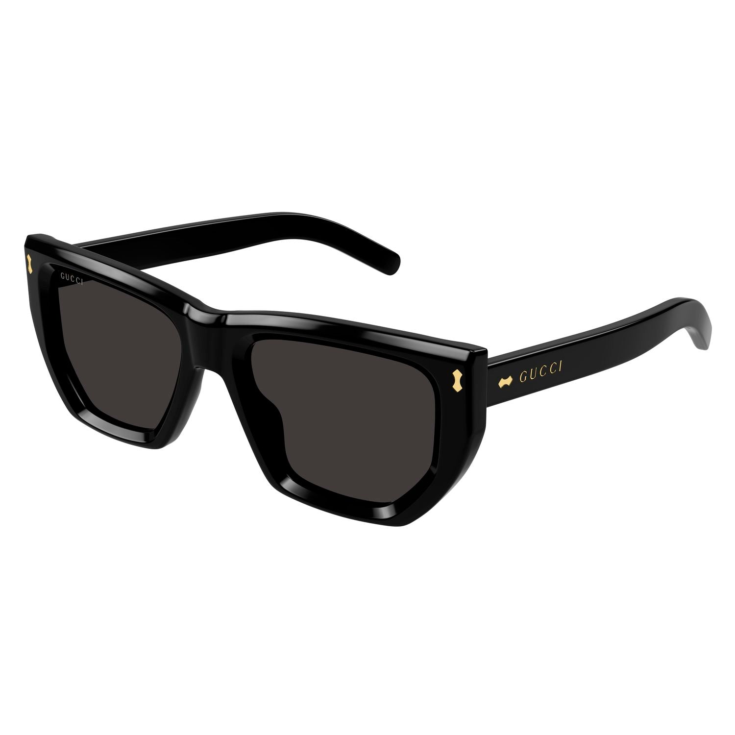 GG1520S Black recycled acetate Sunglasses - Shiny Black