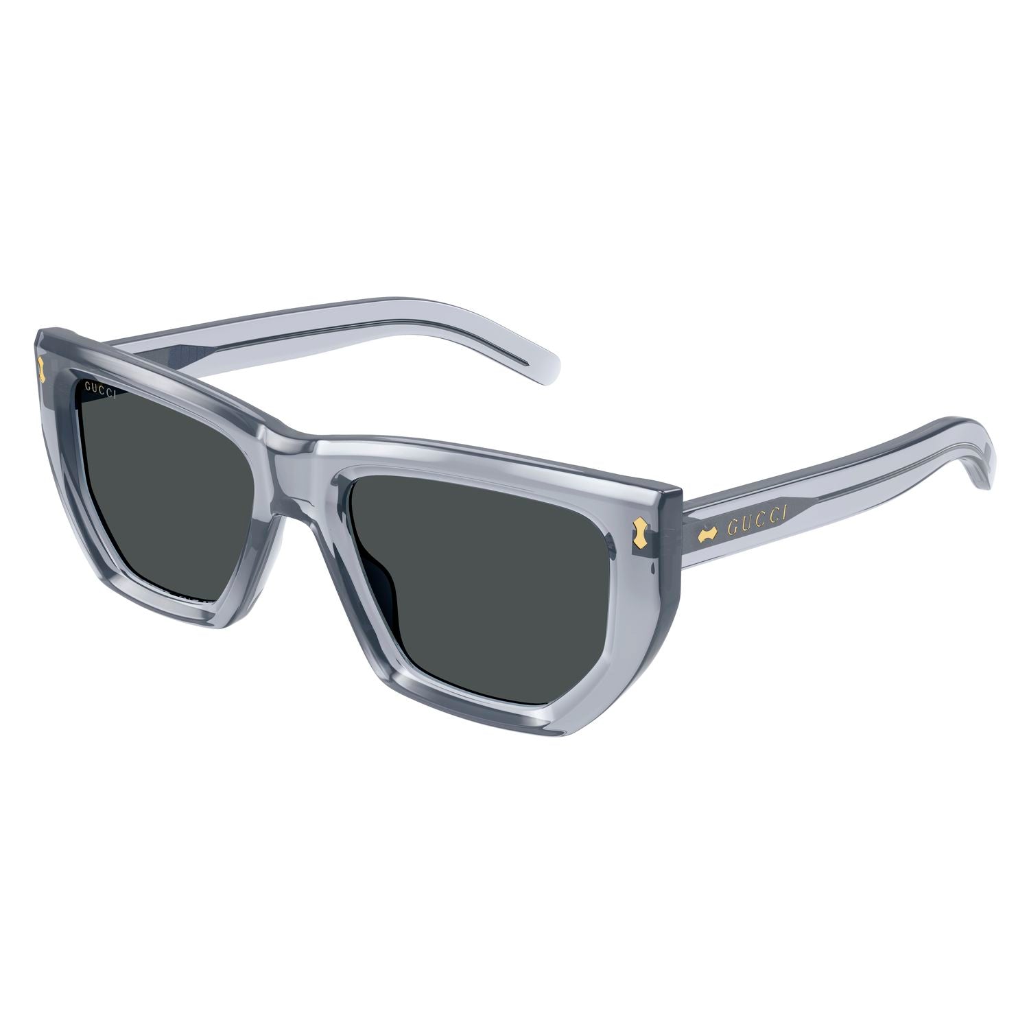 GG1520S Grey recycled acetate Sunglasses - Shiny Transparent Grey