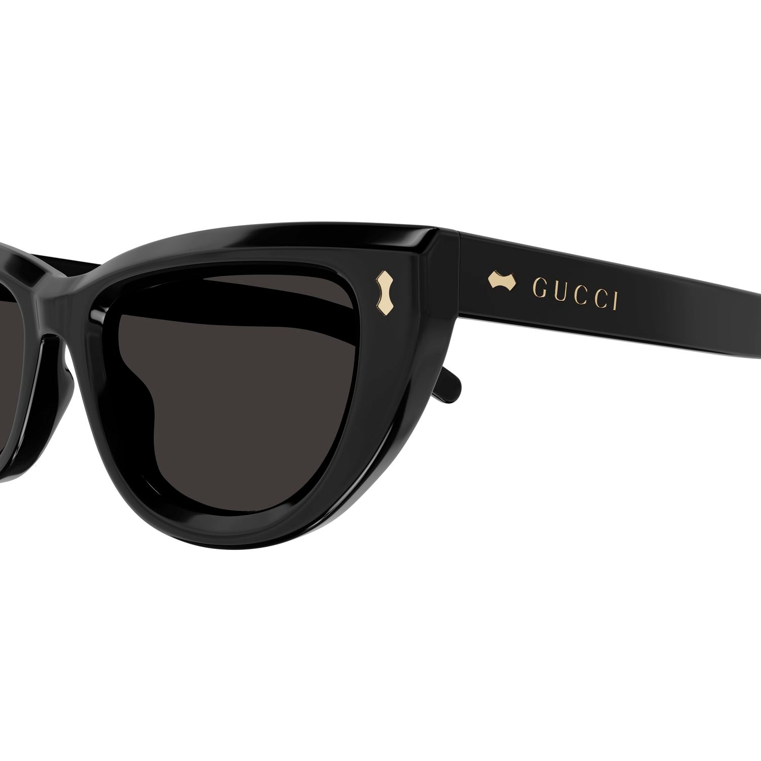 GG1521S Black recycled acetate Sunglasses - Shiny Black