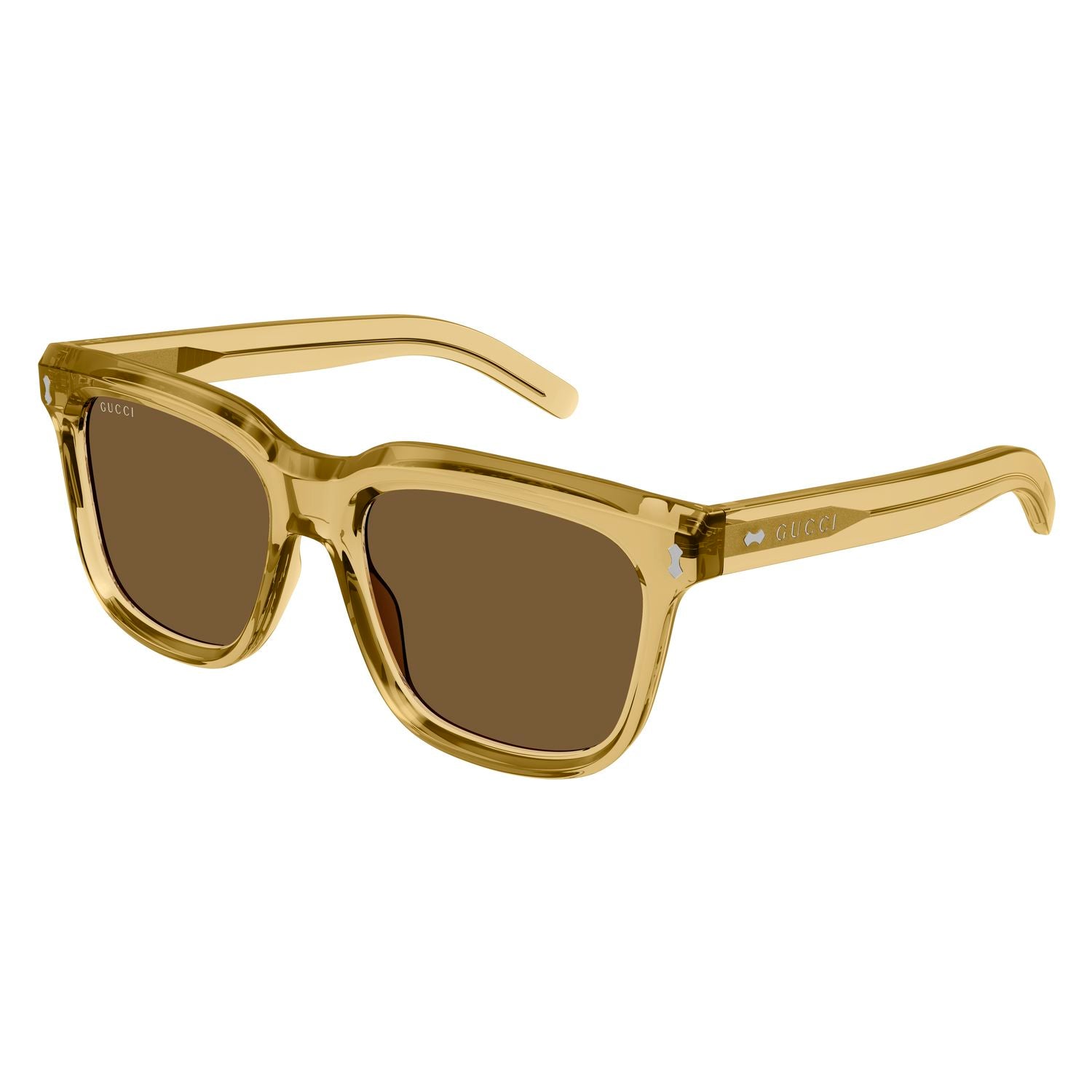 GG1523S Yellow recycled acetate Sunglasses - Shiny Transparent Yellow