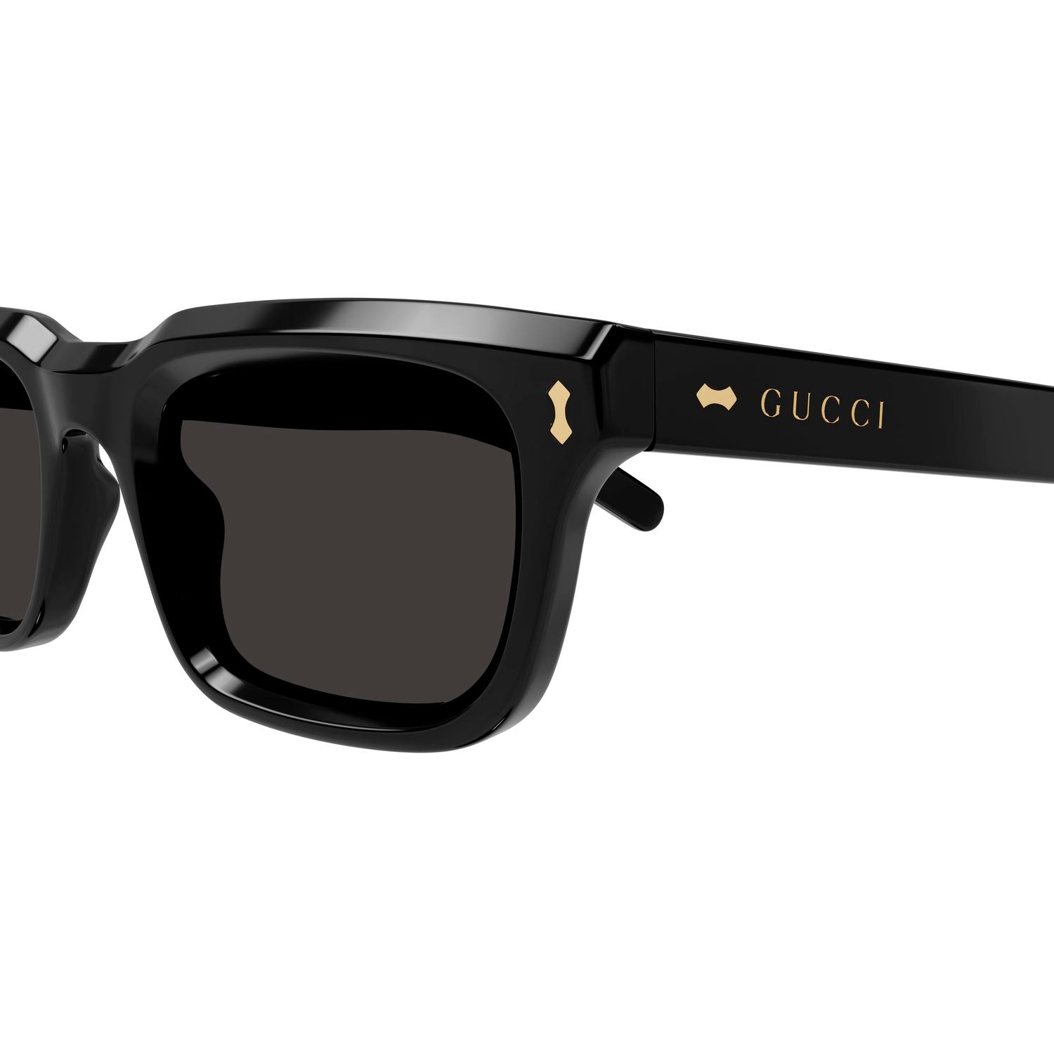 GG1524S Black recycled acetate Sunglasses - Shiny Black