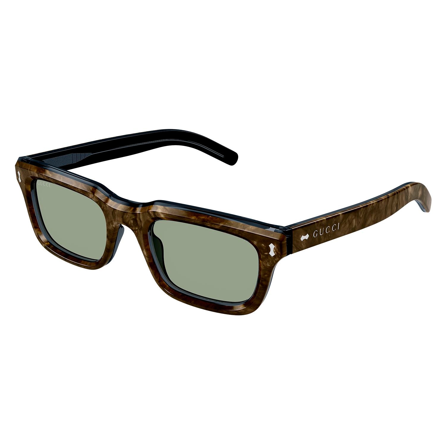 GG1524S Blue recycled acetate Sunglasses - Shiny Transparent Azur & Radica
