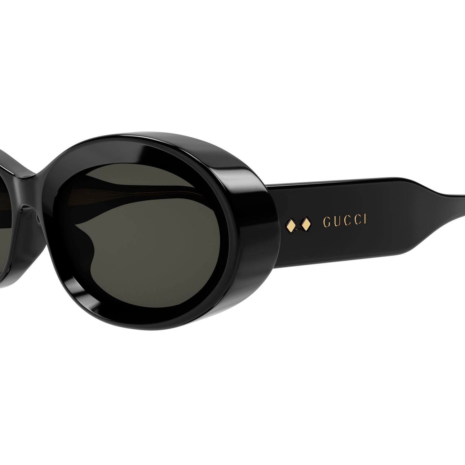 GG1527S Black recycled acetate Sunglasses - Shiny Black