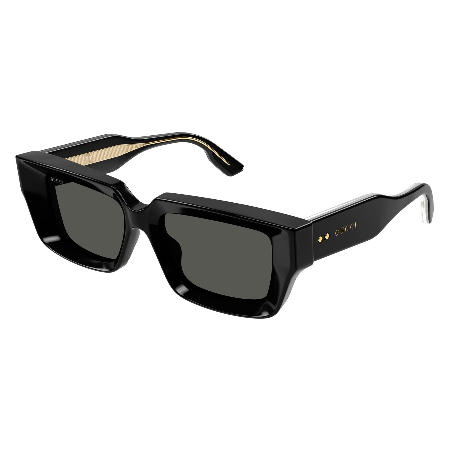 GG1529S Black recycled acetate Sunglasses - Shiny Black