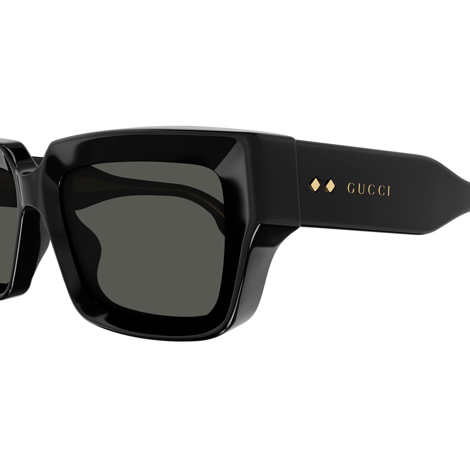 GG1529S Black recycled acetate Sunglasses - Shiny Black