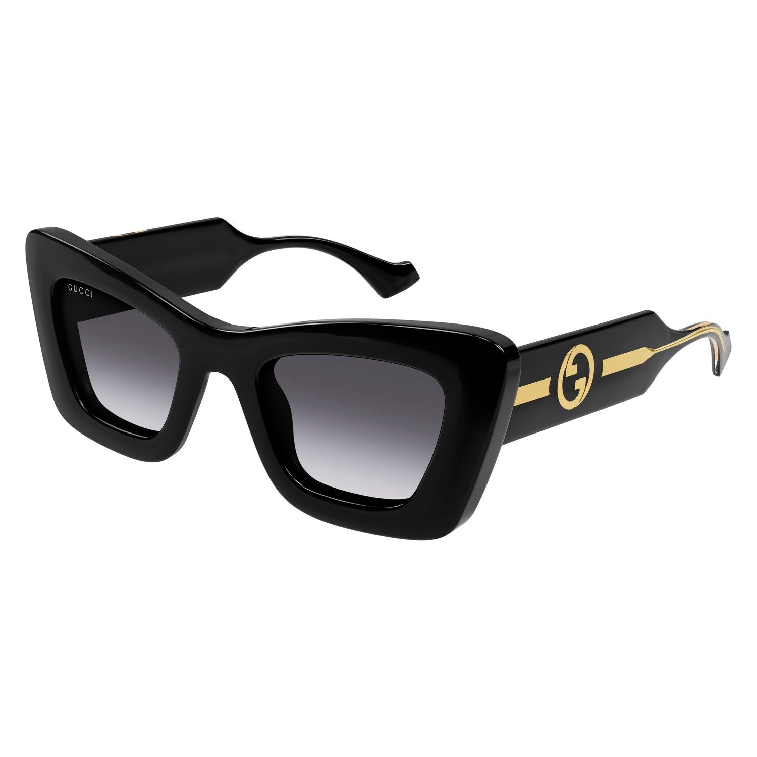 GG1552S Black injection Sunglasses - Shiny Black