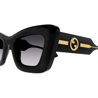 GG1552S Black injection Sunglasses - Shiny Black