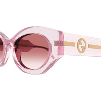 GG1553S Pink injection Sunglasses - Shiny Transparent Pink