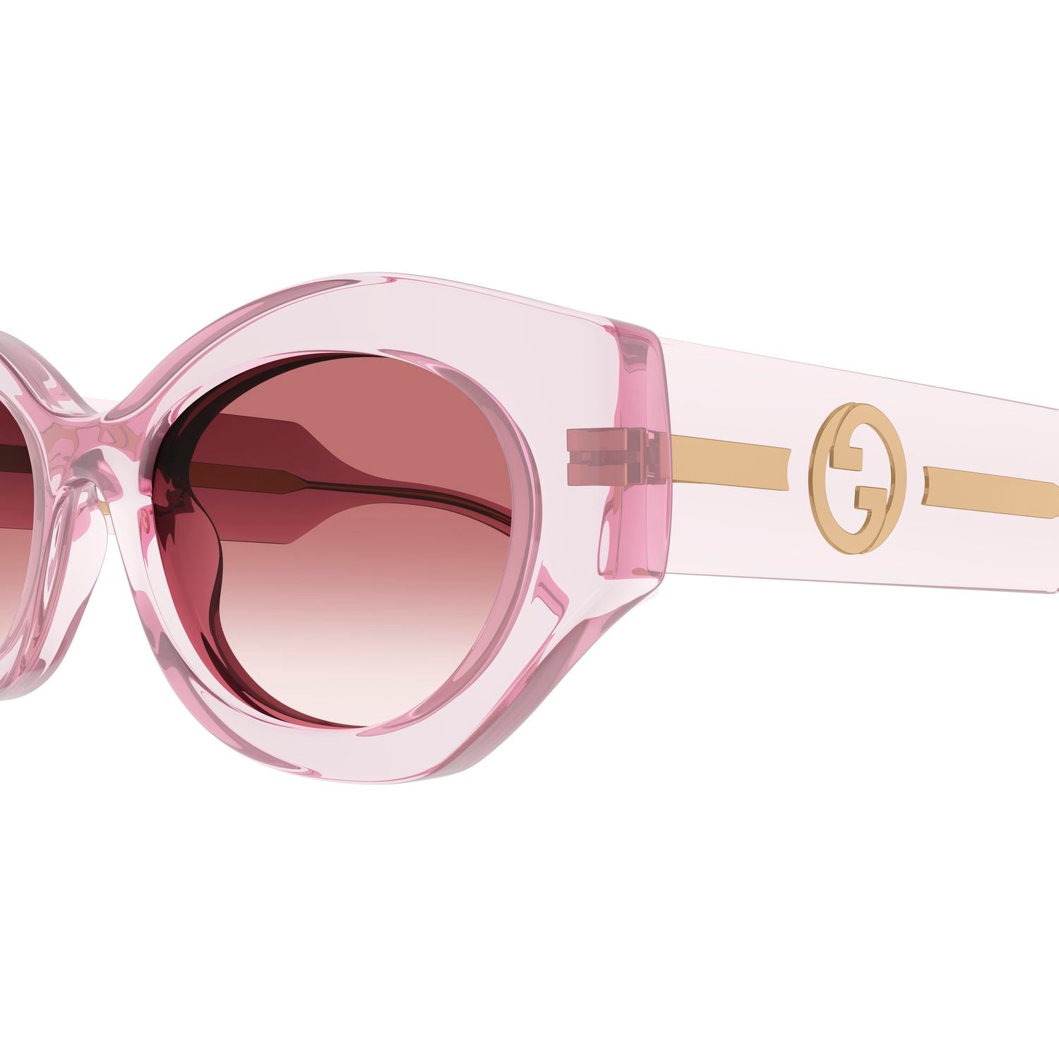 GG1553S Pink injection Sunglasses - Shiny Transparent Pink