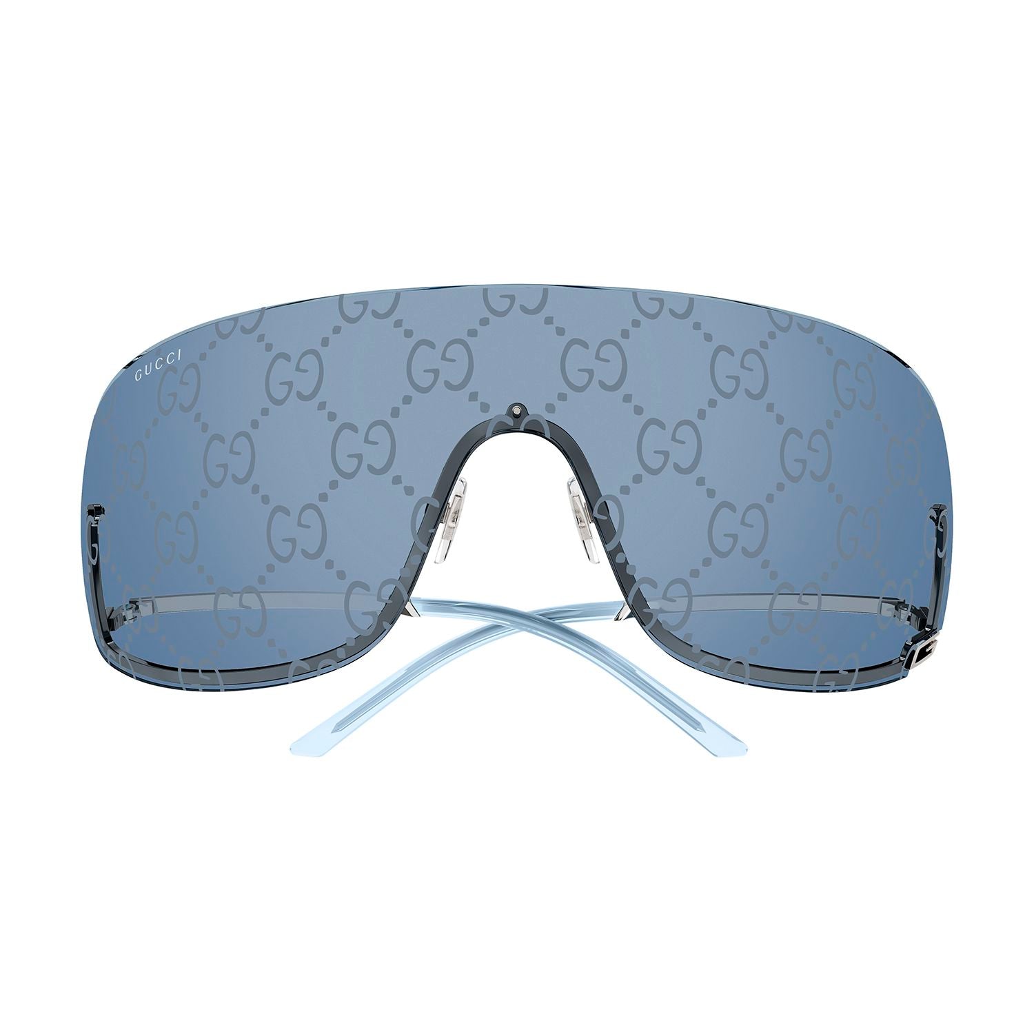 GG1560S Grey metal Sunglasses - Shiny Transparent Grey