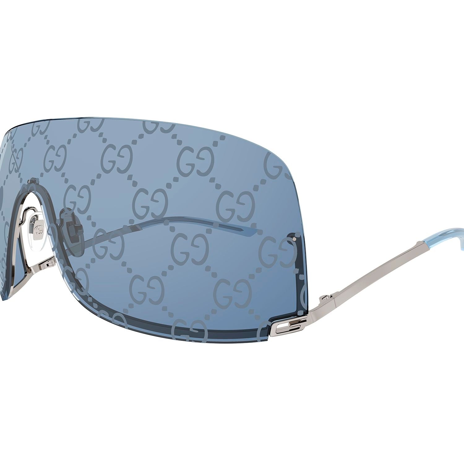 GG1560S Grey metal Sunglasses - Shiny Transparent Grey