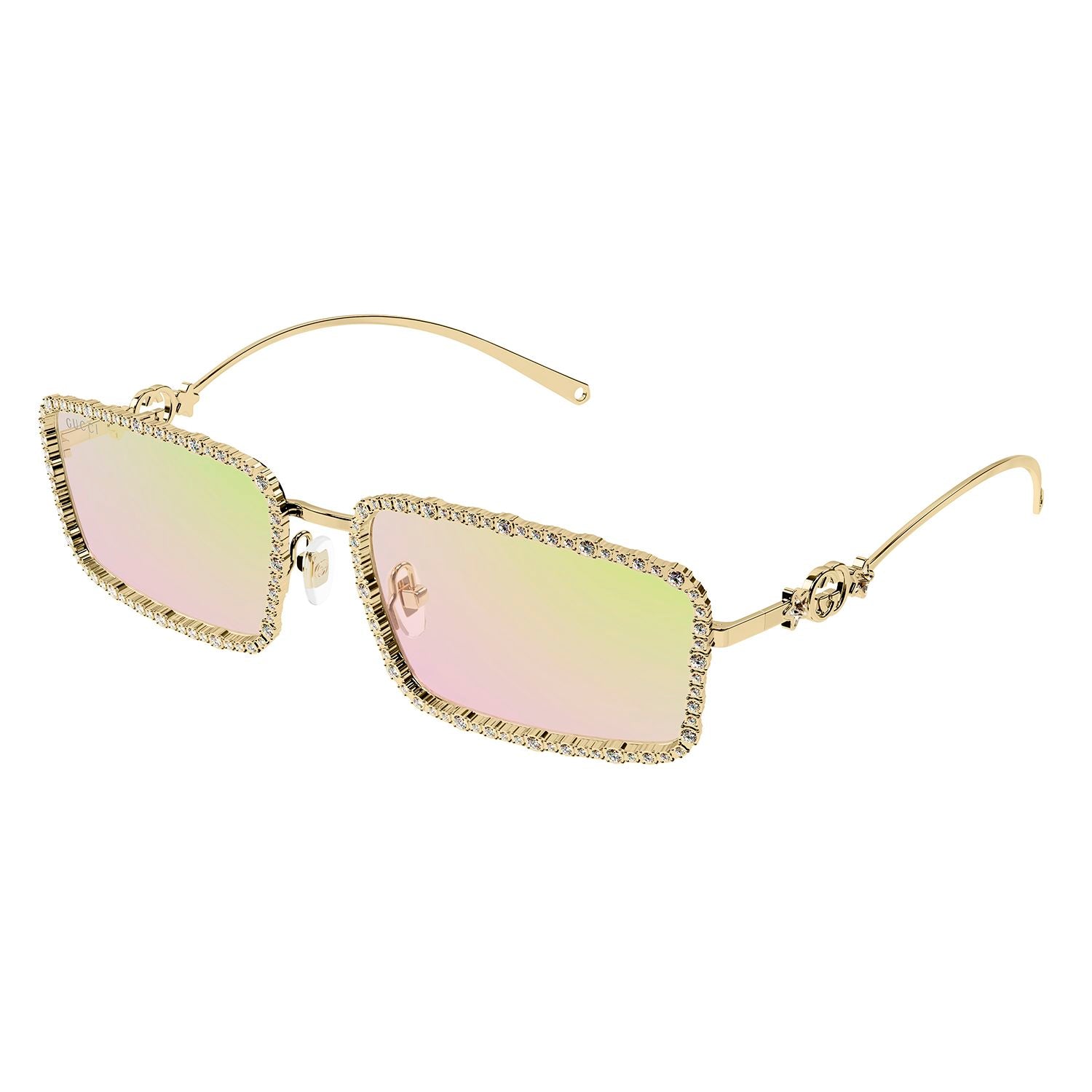 GG1568S Gold strass & metal Sunglasses - Shiny Endura Gold