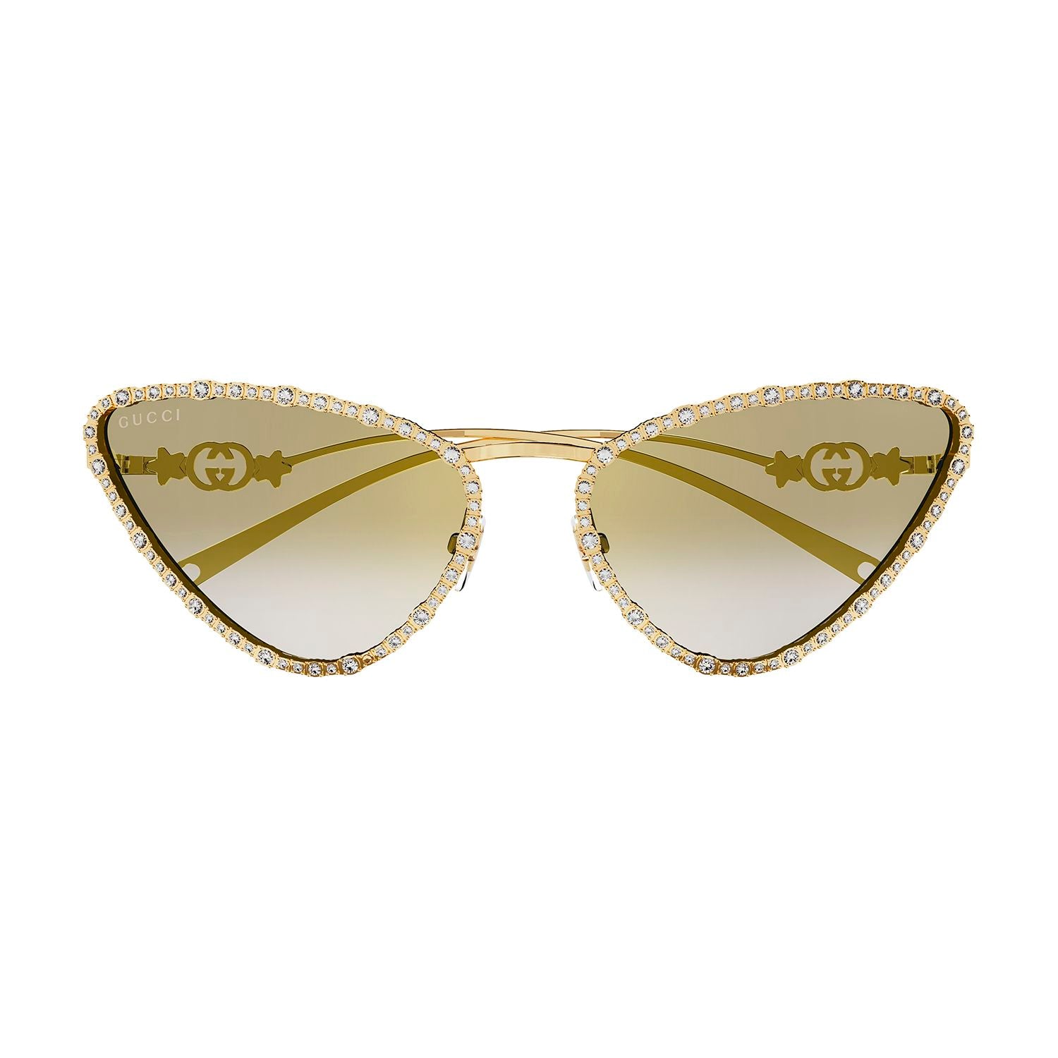 GG1569S Gold strass & metal Sunglasses - Shiny Endura Gold