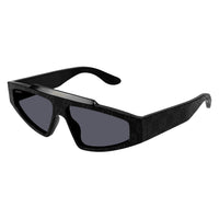 GG1591S Black Guccissima laser pattern recycled acetate Sunglasses - Shiny Black