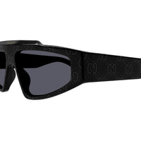 GG1591S Black Guccissima laser pattern recycled acetate Sunglasses - Shiny Black