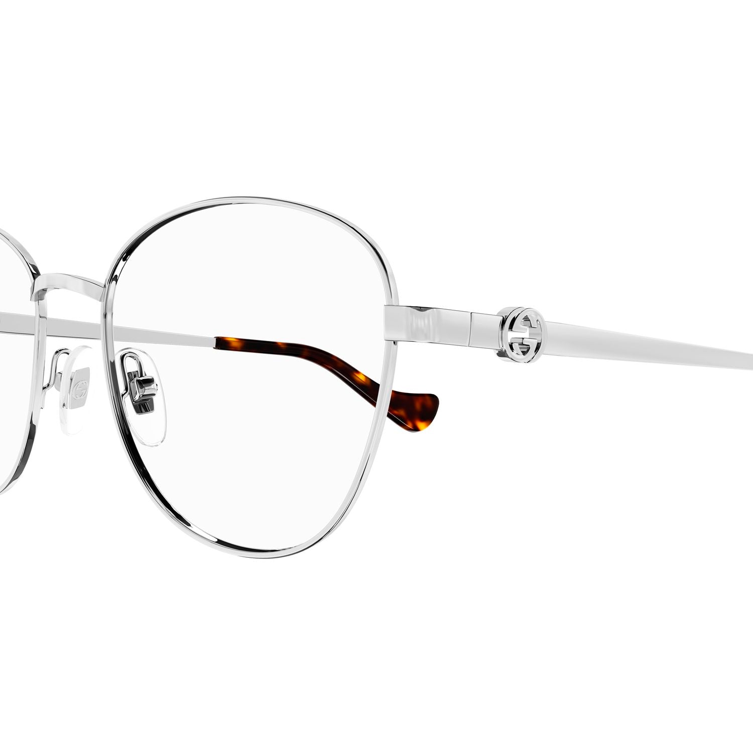 GG1601O Silver metal Optical Frames - Shiny Silver