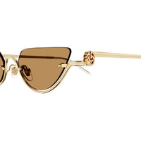 GG1603S Gold metal Sunglasses - Shiny Gold